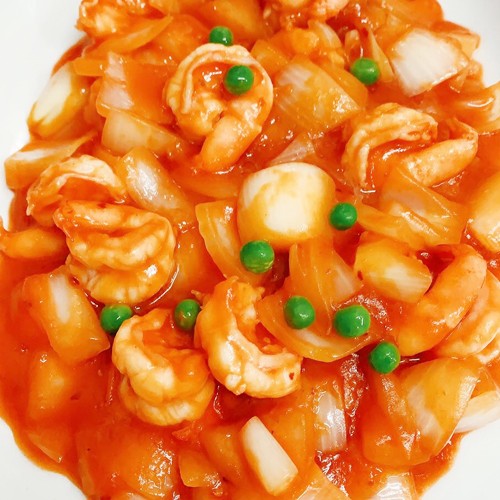 Langostinos picantes